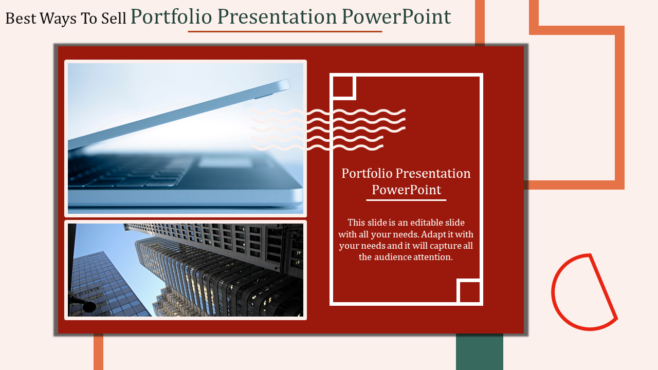 Inventive Portfolio Presentation PowerPoint Template and Google Slides